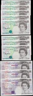 London Coins : A165 : Lot 120 : Bank of England Somerset 5 and 20 Pounds QE2 issues 1990 (12) the Five Pounds in 2 consecutive sets ...