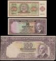 London Coins : A165 : Lot 1269 : Turkey (3) comprising 50 Kurus (2) Pick 133 L. 1930 President Mustafa İsmet İnönü at rig...