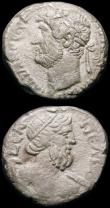 London Coins : A165 : Lot 1991 : Egypt (2) Roman Empire, Hadrian Billon Tetradrachm, Alexandria,  AD134-135, Laureate Head right AYT ...