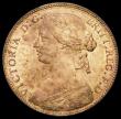 London Coins : A165 : Lot 2834 : Penny 1860 Toothed Border Freeman 13 dies 3+D UNC with around 75% lustre, the reverse with a small t...