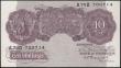 London Coins : A165 : Lot 340 : Ten Shillings Peppiatt Emergency Issue B251 Mauve Metal thread issue 1940 A78D 700714 UNC