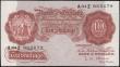 London Coins : A165 : Lot 376 : Ten Shillings O'Brien, B271 Red/Brown issue 1955, a later piece from the first series A84Z 8656...