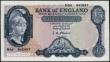 London Coins : A165 : Lot 391 : Five Pounds O'Brien Lion & Key B280 White £5 Symbol issued 1961, first series and low...