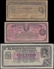 London Coins : A166 : Lot 182 : Dominican Republic Banco Nacional de Santo Domingo L. 14.08.1889 (1912) Remainder issues (3) includi...