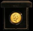 London Coins : A166 : Lot 614 : Five Pounds 1992 Gold BU in the Royal Mint's green velvet box of issue with certificate