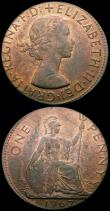 London Coins : A167 : Lot 1853 : Mint Errors (2) Penny 1967 struck off-centre on a 28mm flan UNC with traces of lustre, Decimal One P...