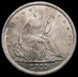 London Coins : A167 : Lot 2046 : USA Half Dollar 1844 O Breen 4773 EF once lightly cleaned with minor hairlines, this series rarely s...