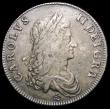 London Coins : A167 : Lot 2400 : Crown 1662 Rose below bust, no date on edge ESC 15, Bull 339 Fine/Good Fine and nicely toned