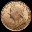 London Coins : A167 : Lot 2509 : Penny 1896 10 teeth date spacing, as Freeman 143 dies 1+B, Gouby BP1896AA, UNC and with good lustre,...