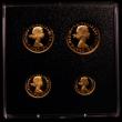 London Coins : A167 : Lot 842 : Maundy Set 2002 Gold Proofs S.4211 (from Gold Proof Set PCGS1) FDC in the original slide case from t...