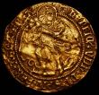 London Coins : A168 : Lot 1070 : Angel Henry VIII First Coinage S.2265 mintmark Portcullis, 5.11 grammes, Fine or better, creased and...