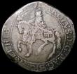 London Coins : A168 : Lot 1089 : Halfcrown Charles I Group II, type 2c, Second Horseman, Reverse with oval shield S.2771 mintmark Har...