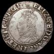 London Coins : A168 : Lot 1120 : Shilling Elizabeth I Sixth Issue, Bust 6B S.2577 mintmark Tun Near VF, comes with collector's t...