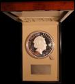 London Coins : A168 : Lot 391 : Five Hundred Pounds 2017 Queen Elizabeth II Sapphire Jubilee One Kilo Silver Proof S.R7 FDC in a Roy...