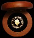 London Coins : A168 : Lot 646 : Australia Gold $25 Sovereign 2017 Perth Mint, Proof FDC in the Perth Mint round wooden box with cert...