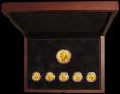 London Coins : A168 : Lot 692 : Jersey, The William Shakespeare 450th Birthday Gold Coin Collection 6 coin set in gold with Five Pou...