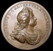 London Coins : A168 : Lot 945 : George I Entry into London 1714 47mm diameter in copper by J.Croker Eimer 467 Obverse Bust Right Lau...