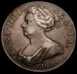 London Coins : A169 : Lot 1290 : Crown 1703 VIGO, TERTIO edge, ESC 99, Bull 1340, the R in TERTIO overstruck, the underlying letter u...
