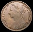 London Coins : A169 : Lot 1689 : Penny 1877 Freeman 91 dies 8+J Toned UNC the reverse with a small spot by the O of ONE