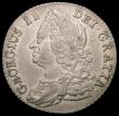 London Coins : A169 : Lot 1719 : Shilling 1743 Roses ESC 1203, Bull 1720 NEF with grey tone