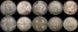 London Coins : A169 : Lot 2046 : Florins to Penny a small group (9) Florins (2) 1849, 1887 Jubilee Head, Shillings (3) 1697 Third Bus...