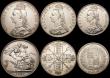 London Coins : A169 : Lot 2120 : Victoria 1887 Jubilee Head coinage (7) Crown 1887 NEF, Double Florin 1887 Arabic 1 GVF/NEF, Halfcrow...