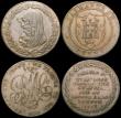 London Coins : A169 : Lot 322 : Penny 18th Century Anglesey 1787 DH37 NEF/GVF, 19th Century (3) Swansea and Morriston Nantrhyd y Via...