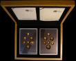 London Coins : A169 : Lot 571 : Proof Set 2008 the double set in gold Royal Shield of Arms S.PGRSAS and Emblems of Britain S.PGEBCS ...
