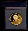 London Coins : A169 : Lot 819 : South Africa Protea Coinage 25 Rand 2005 Nobel Prize Winners - Albert Luthuli, One Ounce of .999 Gol...