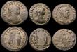 London Coins : A170 : Lot 433 : Roman Ae Antoninianii (5) Aurelian (270-275AD) Obverse: Bust right radiate and cuirassed, IMP C AVRE...