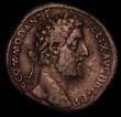 London Coins : A170 : Lot 452 : Roman Sestertius Commodus 190AD Obverse: Bust right, laureate, M COMMOD ANT P FELIX AVG BRIT PP, Rev...