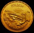 London Coins : A170 : Lot 988 : Egypt Ten Pounds Gold 1964 (AH1384) Reverse: Nile River basin scene KM#409 GEF and lustrous the intr...