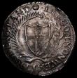 London Coins : A171 : Lot 1251 : Shilling 1653 Commonwealth ESC 987, Bull 124 a few small striking and small edge cracks, overall a v...