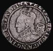 London Coins : A171 : Lot 1276 : Sixpence Elizabeth I 1580 Fifth Issue S.2572 mintmark Latin Cross, 2.31 grammes, VG the reverse a li...
