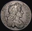 London Coins : A171 : Lot 1309 : Crown 1679 Fourth Bust TRICESIMO PRIMO ESC 57, Bull 405, Good Fine or better with some haymarking an...