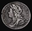 London Coins : A171 : Lot 1678 : Sixpence 1728 Plumes ESC 1605, Bull 1738 Fine with grey tone, a little porous