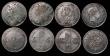 London Coins : A171 : Lot 845 : Halfcrowns (7) 1685 with a B scratched in the obverse field, and some scratches, VG or better. 1746 ...