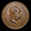 London Coins : A172 : Lot 740 : Austria-Hungary 1873 Franz Joseph I World Exhibition - Vienna Award Medal 70mm diameter and weighing...