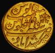London Coins : A173 : Lot 1387 : India - Bengal Presidency Gold Mohur AH1202/19  edge with oblique milling, Murshidabad Mint, 12.34 g...