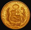 London Coins : A173 : Lot 1497 : Peru 50 Soles Gold 1965 KM#230 UNC and retaining some mint lustre 
