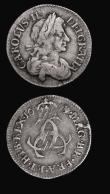 London Coins : A173 : Lot 1960 : Maundy Fourpence 1687 7 over 6 ESC 1862, Bull 786 About VF/VF. Maundy Threepence 1679 ESC Fine the r...