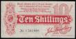 London Coins : A173 : Lot 20 : Ten Shillings Bradbury De La Rue Red 1914 T9 A/1 501908 VF