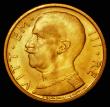 London Coins : A174 : Lot 1335 : Italy 50 Lire Gold 1932R Year X, KM#71 Lustrous UNC, scarce with a mintage of just 12,000 pieces