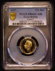 London Coins : A174 : Lot 1708 : Half Sovereign 1937 Proof S.4077in a PCGS holder and graded PCGS PR62 CAM, retaining almost full min...