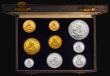 London Coins : A174 : Lot 660 : South Africa Proof Set 1963 (9 coins) Gold Two Rand, Gold One Rand and 50 Cents to One Cent nFDC to ...