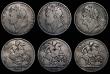 London Coins : A174 : Lot 823 : Crowns (3) 1821 SECUNDO ESC 246, Bull 2310 VG, 1822 SECUNDO ESC 251, Bull 2318 VG, 1822 TERTIO ESC 2...