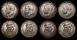 London Coins : A174 : Lot 920 : Sixpences (4) 1924 ESC 1810, Bull 3888 Choice UNC and lustrous with some old gold tone, 1925 Wide Ri...