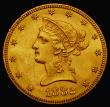 London Coins : A175 : Lot 1184 : USA Ten Dollars Gold 1882 Breen 7007 UNC or very near so and lustrous with some contact marks, a ver...