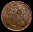 London Coins : A175 : Lot 1512 : Farthing 1826 Laureate Head Peck 1416 Toned UNC in an LCGS holder and graded LCGS 80