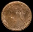 London Coins : A175 : Lot 1525 : Farthing 1864 Plain 4 in date, Freeman 511 dies 3+B, UNC with traces of lustre, in an LCGS holder an...